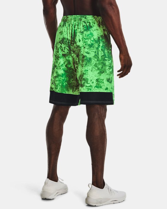 Men's UA Stretch Train Printed Shorts, Green, pdpMainDesktop image number 1